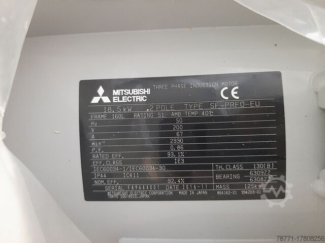Трехфазный асинхронный двигатель Mitsubishi Electric 18.5 kW SF-PRF0-EU