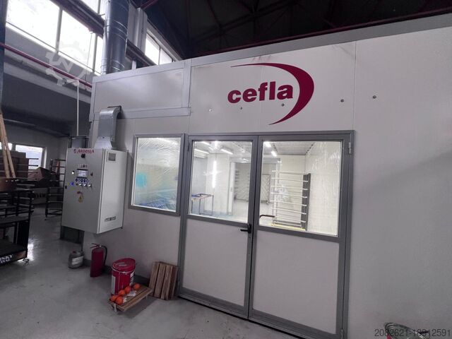 комплексная покрасочная установка Cefla Painting Robot Mito 2B+Drybox 11,5 x10m
