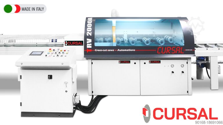 Sawmill optimizing cross-cut saw CURSAL TRV 2000 Ø700R - Customizable