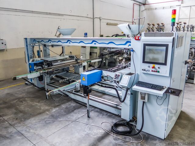 Горизонтальный станок для непрерывного сверления и вставки дюбелей WEEKE BST 500