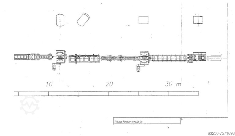 Лесопильная линия для мелких бревен Söderhamns/Kockum 240-12