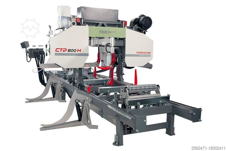 Демонстрация работы лесопилки (стационарной) в полном объеме. Pilous CTR800H