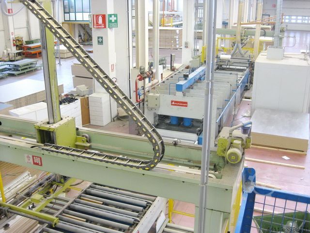 ЛИНИЯ ПРЕССОВАНИЯ КОРОТКОГО ЦИКЛА SIMI IMPIANTI mm 1400 x 4500