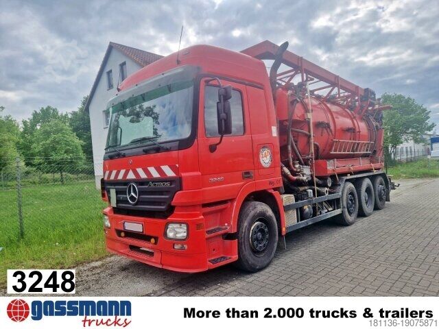 Подметальная машина Mercedes-Benz Actros 3246 L 8x2, Hellmers Saug- und Spülwagen