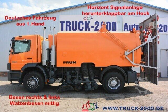 Подметальная машина Mercedes-Benz 1828 Faun Viajet Besen R/L -Seperat Motor Aufbau