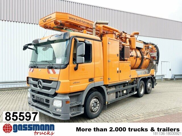 Подметальная машина Mercedes-Benz Actros 2544 L 6x2, Lenkachse, Kroll