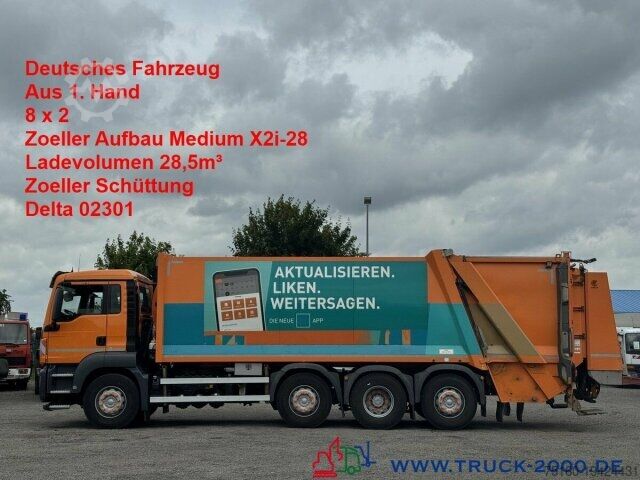 Мусоровоз MAN TGS 35.360 8x2 Zoeller 29m³ Medium Schüttung 1.3