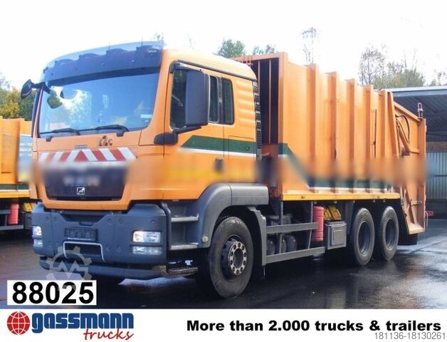 Мусоровоз MAN TGS 26.400 6X4 BL, Haller x2c