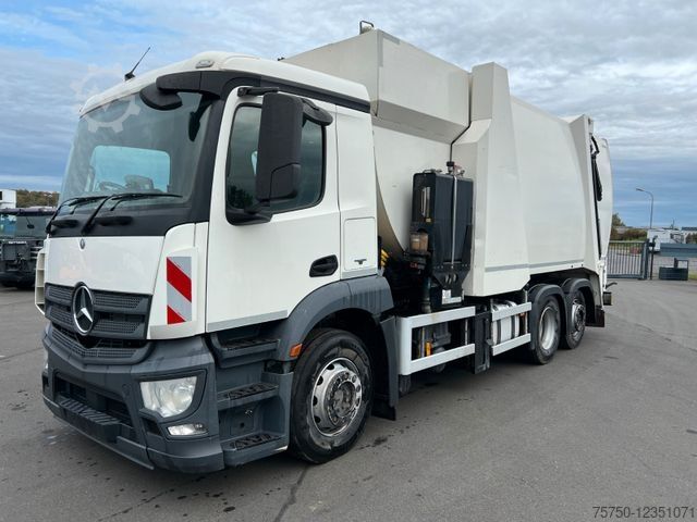 Мусоровоз MERCEDES-BENZ Antos 2533 6x2 Seitenlader Faun Sidepress