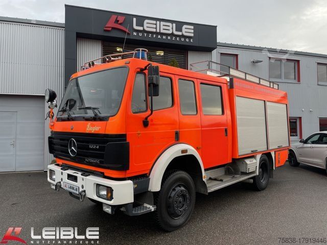 Вакуумная автоцистерна MERCEDES-BENZ 1224 4x4*TLF16/25*Doka*Ziegler Pumpe*Feuerwehr*
