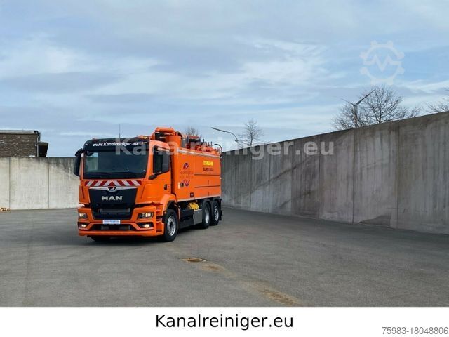 Вакуумная автоцистерна MAN TGS 28.470 6x2 Wiedemann Super 2000, Recycler