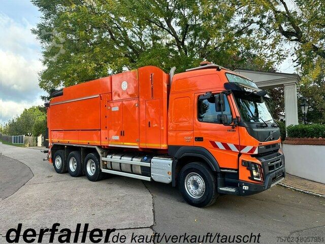 Вакуумная автоцистерна Volvo FMX 500 + Saugbagger MTS Dino 5 Tridem