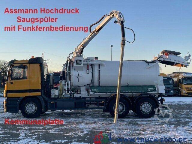 Вакуумная автоцистерна Mercedes-Benz 2631 Assmann Hochdruck Saugspüler 9000 l. Tank
