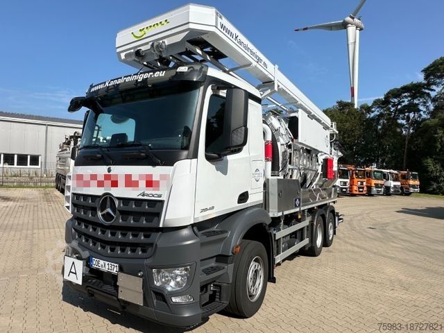 Вакуумная автоцистерна MERCEDES-BENZ Mercedes Benz Arocs 2548 6x2 L mit KROLL Kombi