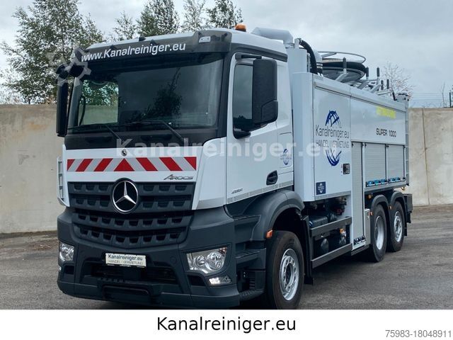Вакуумная автоцистерна MERCEDES-BENZ Arocs 2851 Wiedemann Super 1000, Recycler