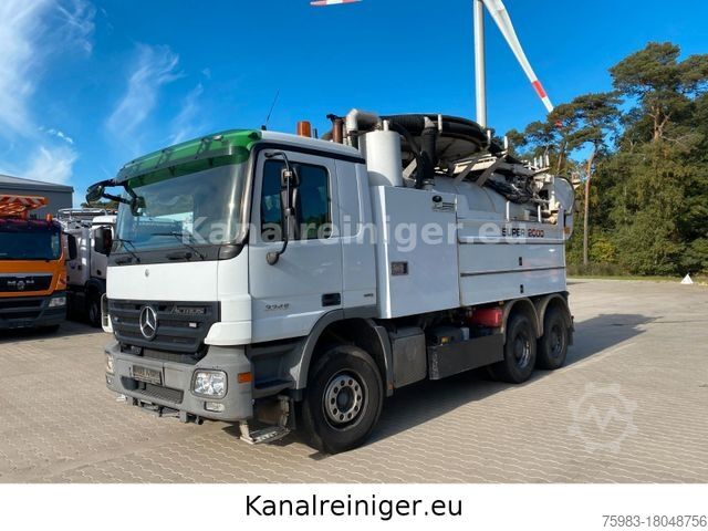 Вакуумная автоцистерна MERCEDES-BENZ Actros 3346 6x4 Wiedemann Super 2000, Recycler