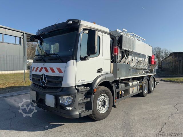 Вакуумная автоцистерна MERCEDES-BENZ Actros 2546 L 6x2 mit KROLL Saug-Druck-Aufbau