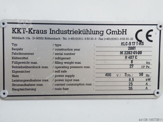 Холодильная машина KKT-Kraus Industriekühler KLC-S 17T-RS