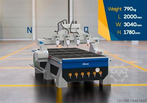 Фрезерный станок с ЧПУ 4 шпинделя Wattsan M1 1325 S4