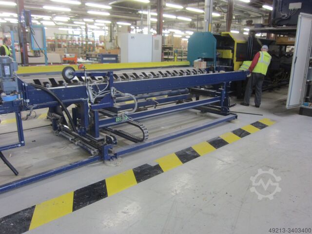 Конвейерная лента + роликовый конвейер REINHARDT Einlaufmechanisierung