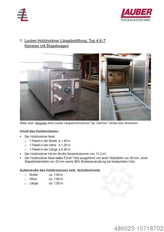 Сушилка для древесины Lauber Typ 4 K-7