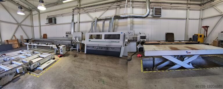 Механизация формовочной машины, подача и выгрузка Weinig Moulder mechanisation 80m/min