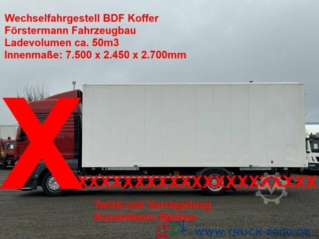 Автомобиль с заменяемым кузовом  Wechselbrücke BDF Koffer Förstermann ca. 50 m3