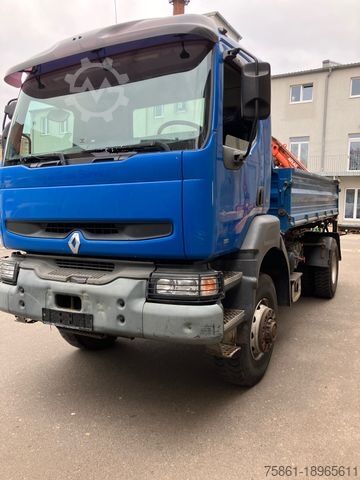 Самосвал RENAULT Renault  260 4x4 Kipper Kran