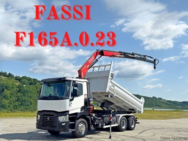 Самосвал RENAULT C 430 * FASSI F165A.0.23 + FUNK * 6x4