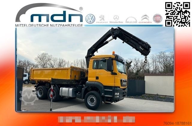 Самосвал MAN TGS 26.540 6x4 3-Seitenkipper KRAN 19m FUNK