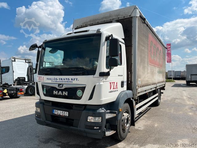 Бортовой грузовик с тентом MAN TGM 18.290