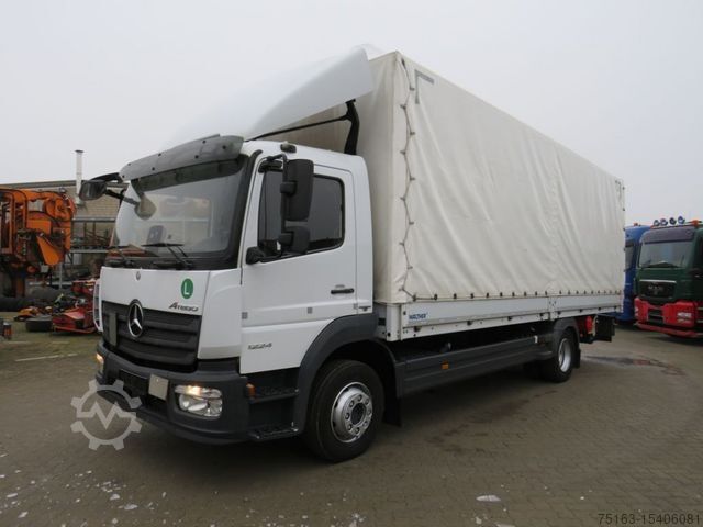 Бортовой грузовик с тентом MERCEDES-BENZ Atego 1224 L  Pritsche LBW LBW 1.5to