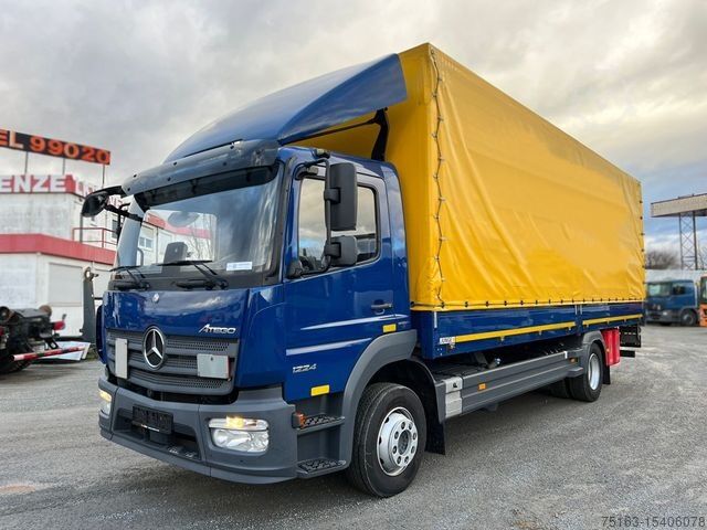 Бортовой грузовик с тентом MERCEDES-BENZ Atego 1224 L  Pritsche LBW LBW 1.5 to