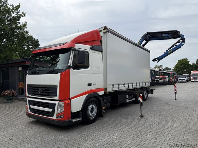 Бортовой грузовик с тентом Volvo FH420 6X2*4 Palfinger 29002 bis 27 Meter