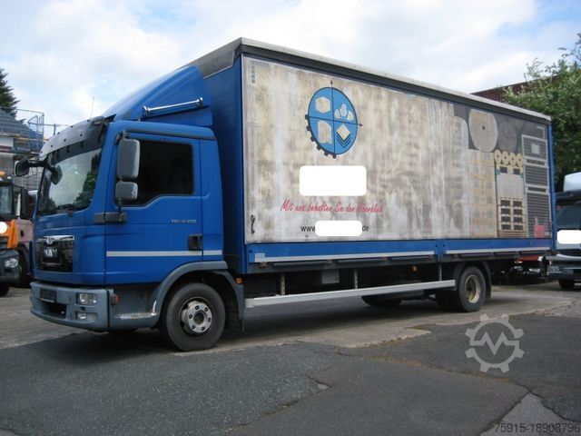 Бортовой грузовик с тентом MAN 12.250 TGL 6-Zylinder / 2x AHK / nur 198.000 KM