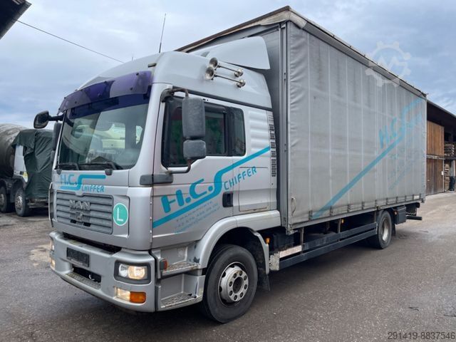 Бортовой грузовик с тентом MAN TGM 12.240 4x2 BL Euro 4 Pritsche Plane Bj 2008