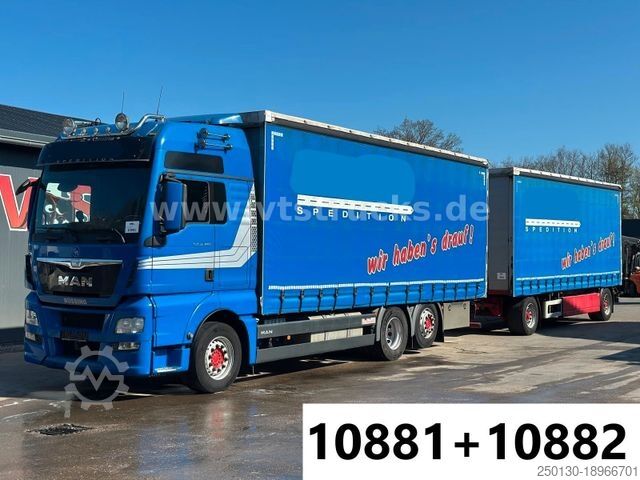Бортовой грузовик с тентом MAN TGX 26.440 6x2 + Langfeld LPA18L  Komplett-Zug