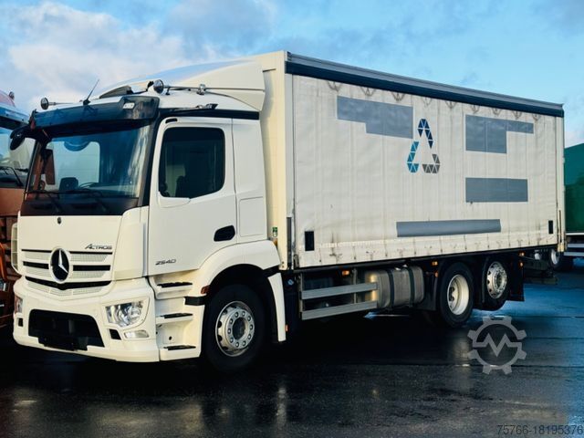 Бортовой грузовик с тентом MERCEDES-BENZ ACTROS 2540 L / AHK / NAVI / SafeServer
