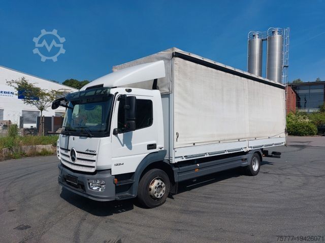Бортовой грузовик с тентом MERCEDES-BENZ 12-24 Atego PL-SP- Blatt/Luft - only 185.000 Km