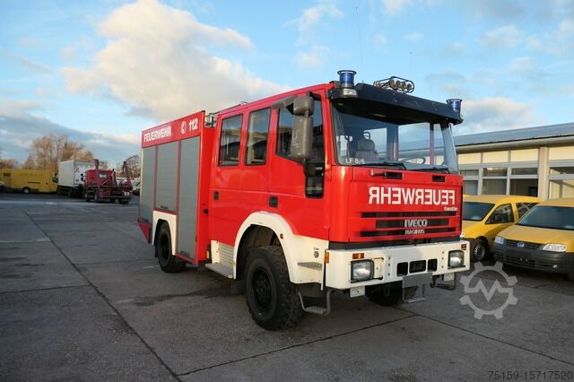 Грузовик с индивидуальным кузовом iveco FF 95 E LF 8 DoKa AHK 4X4 SFZ FEUERWEHR Einzelbereifung!!