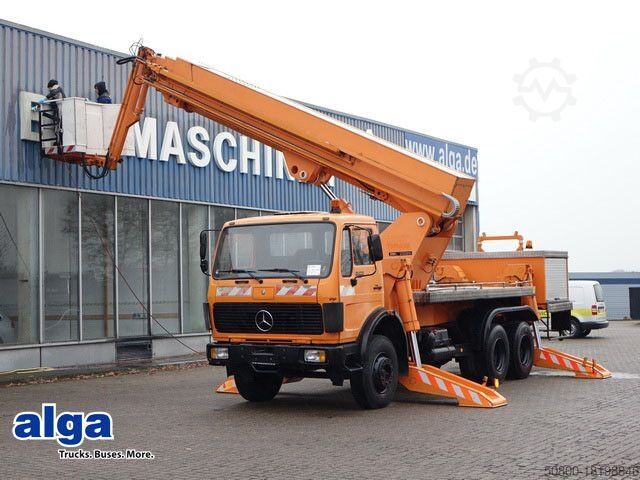 Автогидроподъёмник MERCEDES-BENZ 2222 6x4, Ruthmann, 28m³, 3. Sitz, Blattfederung