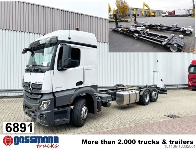 Крюковой мусоровоз Mercedes-Benz Actros 2545 L 6x2, Lenk-/Liftachse, StreamSpace,