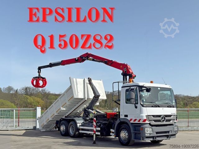 Крюковой мусоровоз MERCEDES-BENZ ACTROS 2536 * Abrollkipper  + EPSILON Q150Z82