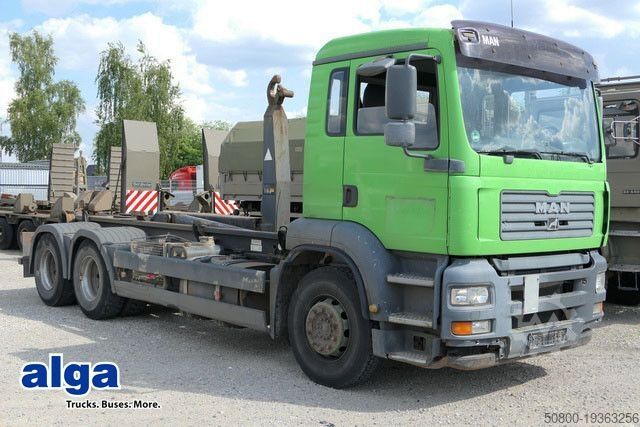 Крюковой мусоровоз MAN 26.390 TGA BL 6x4, VDL S-21 6200, Klima, Luftfe.