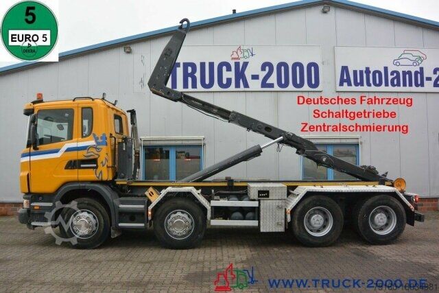 Крюковой мусоровоз Scania G 480 8x4 24 T Retarder Deutscher LKW
