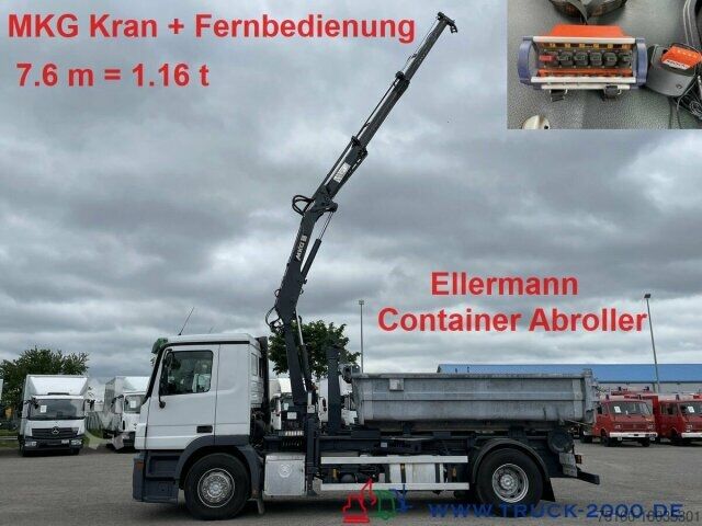 Крюковой мусоровоз Mercedes-Benz 1841L Abroller + Kran + FB 7.6m=1.2 t.