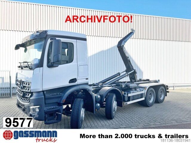 Крюковой мусоровоз Mercedes-Benz Arocs 4148 K 8x4/4/45, Turbo-Retarder-Kupplung,