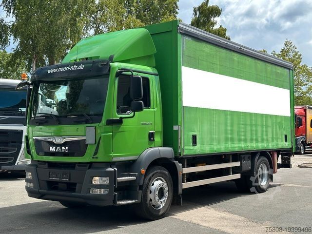 Грузовик для перевозки напитков MAN TGM 18.340 Orten Getränke Plane LBW Bär 2t. AHK