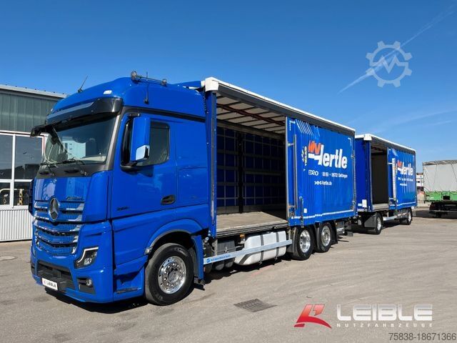 Грузовик для перевозки напитков MERCEDES-BENZ Actros 2551 6x2*Big Space*Quickslider+Anhänger*