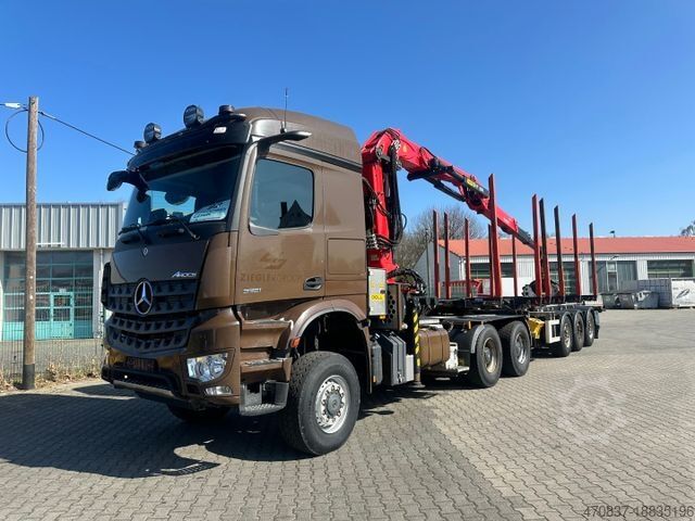 Лесовоз MERCEDES-BENZ Arocs 3351 / 6x6 / Palfinger S260 Z 96 / Doll